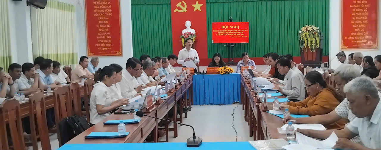 Ban Chỉ đạo bầu cử xã Song Lộc tổ chức Hội nghị triển khai công tác bầu cử đại biểu Hội đồng nhân dân xã nhiệm kỳ 2026 - 2031