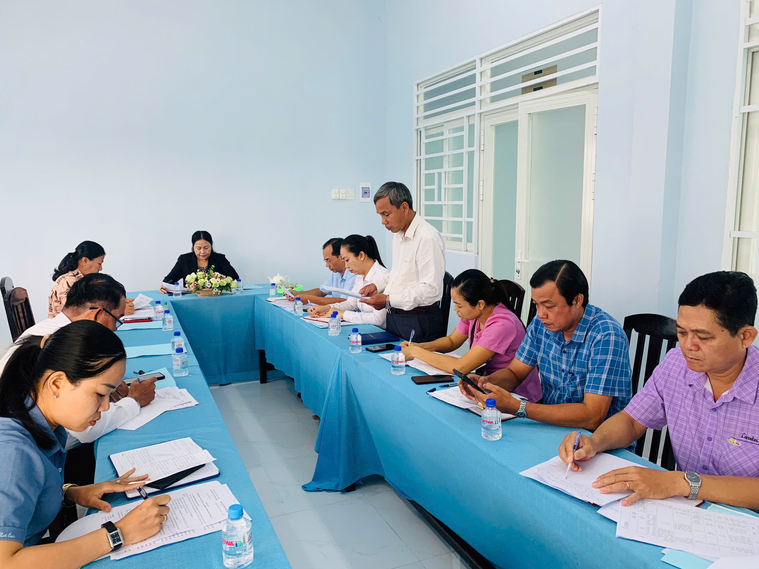Đảng ủy xã Song Lộc Tổ chức buổi làm việc với Ủy ban Mặt trận Tổ quốc Việt Nam xã và các Đoàn thể