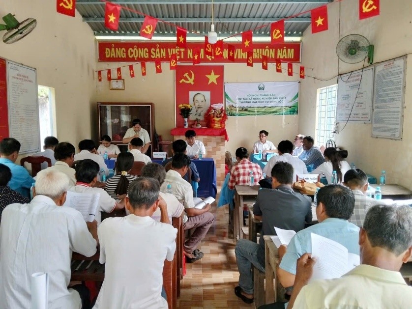 Xã Song Lộc thành lập Hợp tác xã Nông nghiệp Sản xuất Thương mại Dịch vụ Song Lộc