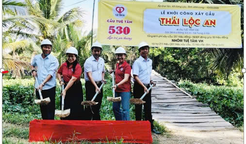 Khởi công xây dựng cầu Thái Lộc An tại xã Song Lộc