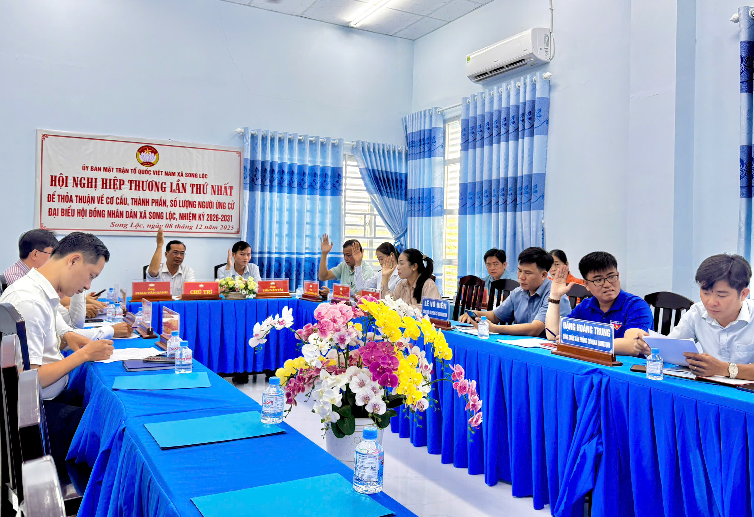 Ủy Ban Mặt trận Tổ quốc Việt Nam xã Song Lộc tổ chức Hội nghị hiệp thương lần thứ nhất giới thiệu người ứng cử đại biểu HĐND xã nhiệm kỳ 2026–2031